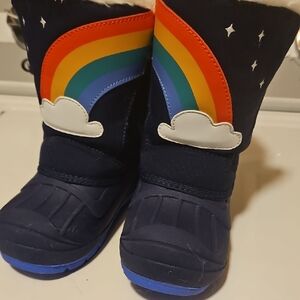 Thermolite Kids Size 11 Rainbow Snow Boots